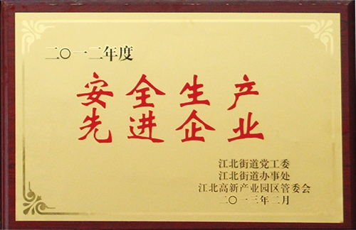 安全生產 先進企業(yè)